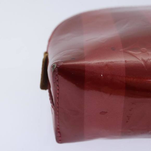 LOUIS VUITTON Vernis Rayure Pochette Cosmetic Pomme D'amour M91721 Auth hk1684 - Picture 15 of 16
